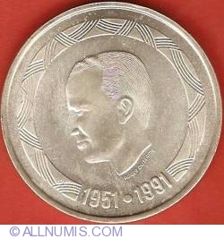 Image #1 of 500 Franci 1991 (België) - Aniversarea a 40 de ani de domnie