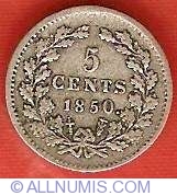 Image #2 of 5 Cents 1850