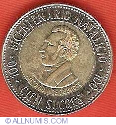 100 Sucres 1995 - Bicentenarul național