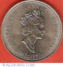 Image #1 of 25 Cents 1992 - 125th Anniversary of Confederation - Nova Scotia
