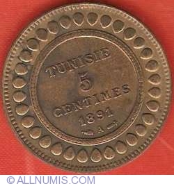 5 Centimes 1891
