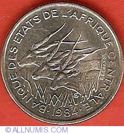 Image #2 of 50 Francs 1984 D - Gabon