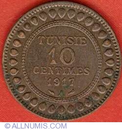 Image #2 of 10 Centimes 1917 (AH 1336)