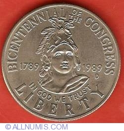 Half Dollar1989 D - Bicentenarul Congresului