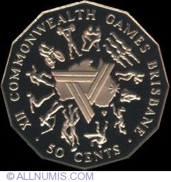 Image #1 of 50 Cents 1982 - 12th. Commonwealth Games, Brisbane.