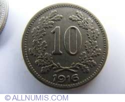 10 Heller 1916 - Stema Austro-Ungariei