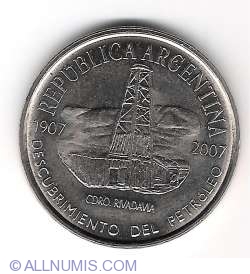 Image #1 of 2 Pesos 2007 - Aniversarea a 100 de ani de la prima sonda de titei