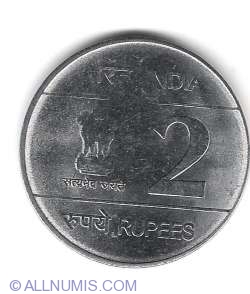 Image #2 of 2 Rupees 2009 - Louis Braille