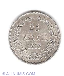 25 Pennia 1917 S