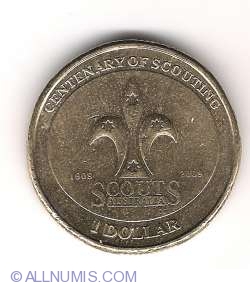 1 Dollar 2008 - Centenary of Scouting
