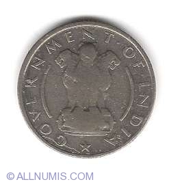 Image #2 of 1/4 Rupee 1954 C