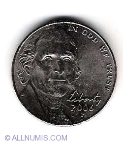 Image #1 of Jefferson Nickel 2006 P