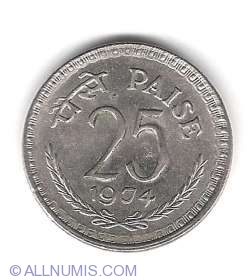 Image #1 of 25 Paise 1974 C