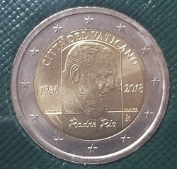 Image #2 of 2 Euro 2018 - 50th Anniversary of the death of Padre Pio