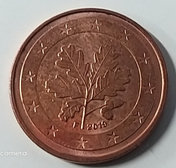 Image #2 of 1 Euro Cent 2019 F