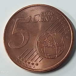 Image #1 of 5 Euro Cent 2019 F