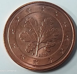 Image #2 of 5 Euro Cent 2019 F