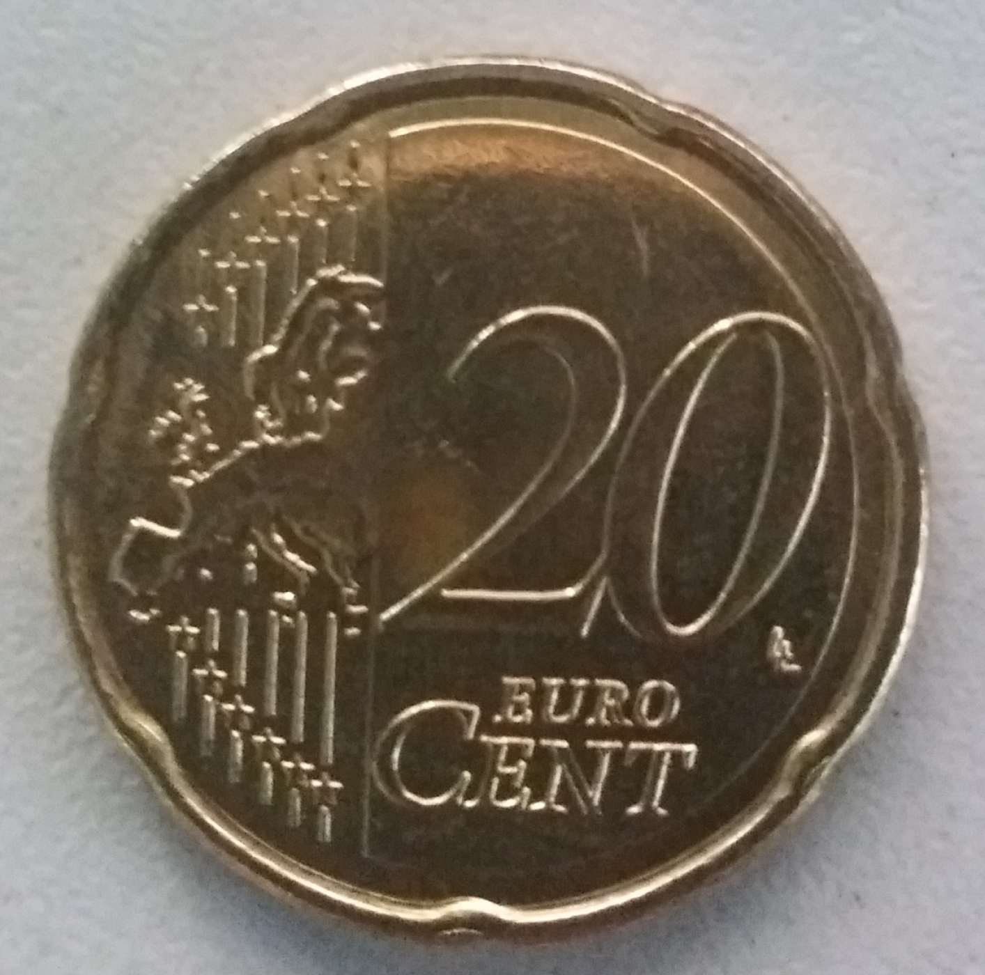 euro 20 cent coin