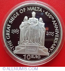 10 Euro 2015 - 450th Anniversary of the Great Siege of Malta