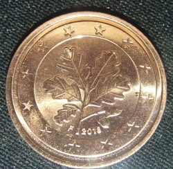 Image #2 of 2 Euro Cent 2018 F