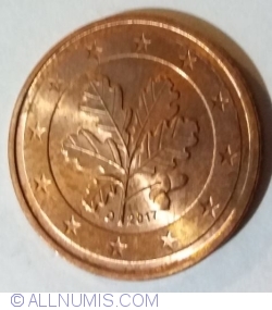 Image #2 of 2 Euro Cent 2017 D