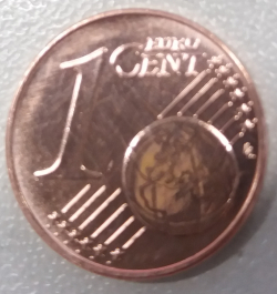 Image #1 of 1 Euro Cent 2017 G