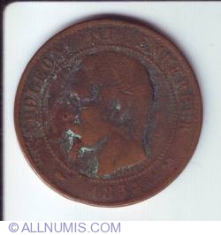 Image #1 of 10 Centimes 1854 B