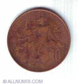 Image #2 of 10 Centimes 1916 (star mint mark - Madrid)