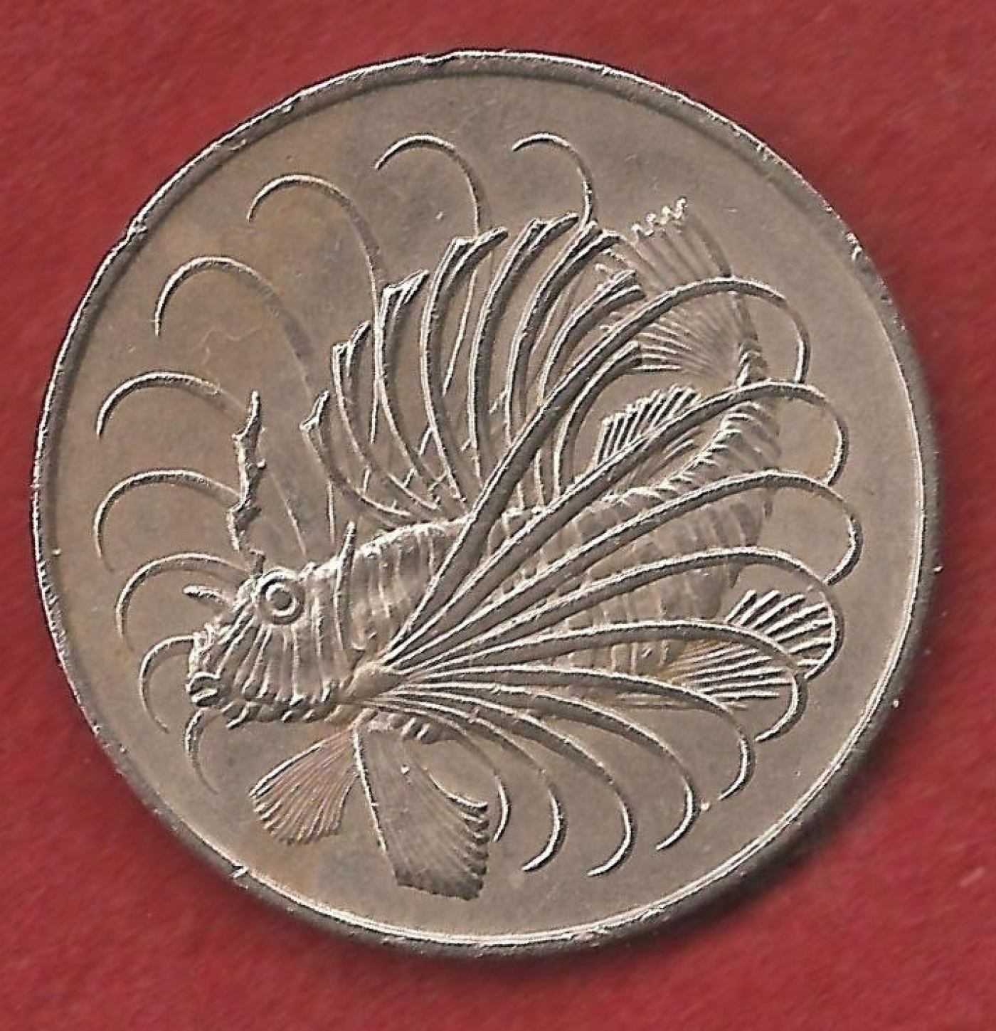 Singapore 50 Cent Coin Dated 1967 Ref 105 