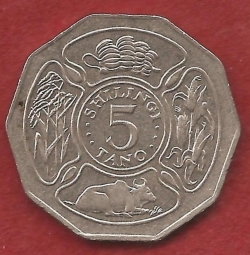 5 Shilingi 1992