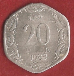 Image #2 of 20 Paise 1988  (C)