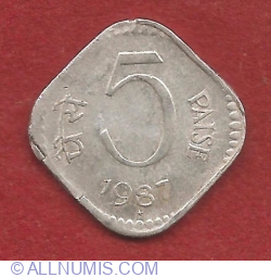 Image #2 of 5 Paise 1987 (H)