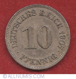 Image #1 of 10 Pfennig 1907 J