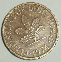 Image #2 of 5 Pfennig 1974 G