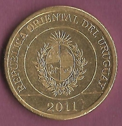 Image #2 of 1 Peso Uruguayo 2011