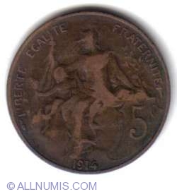Image #2 of 5 Centimes 1914