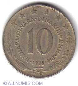 10 Dinari 1978