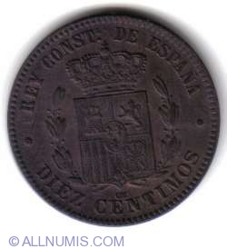 Image #2 of 10 Centimos 1878