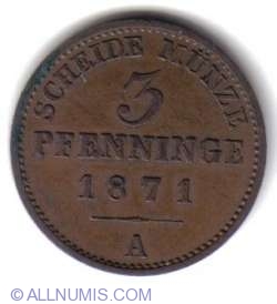 Image #2 of 3 Pfenninge 1871 A