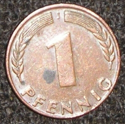 Image #1 of 1 Pfennig 1949 J