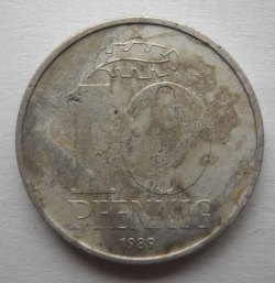 10 Pfennig 1989 A