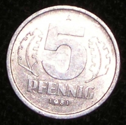 Image #1 of 5 Pfennig 1981 A