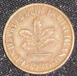 Image #2 of 5 Pfennig 1970 D