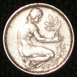 Image #2 of 50 Pfennig 1969 J