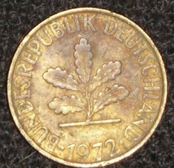 Image #2 of 10 Pfennig 1972 J