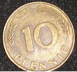 Image #1 of 10 Pfennig 1976 J