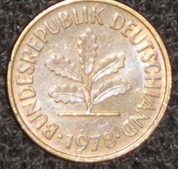 Image #2 of 5 Pfennig 1978 F