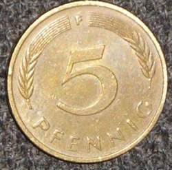 Image #1 of 5 Pfennig 1978 F