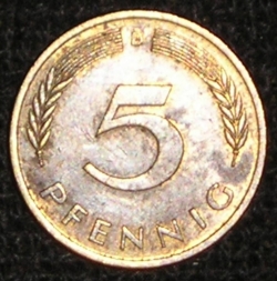 Image #1 of 5 Pfennig 1979 D