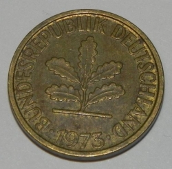 Image #2 of 5 Pfennig 1973 D